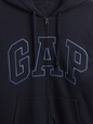 Relaxed Gap Logo Sherpa-Lined Zip Hoodie