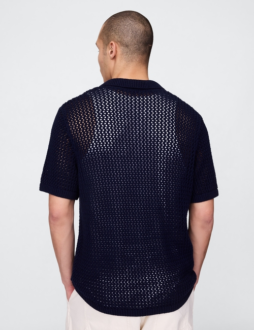 Mesh Sweater Shirt