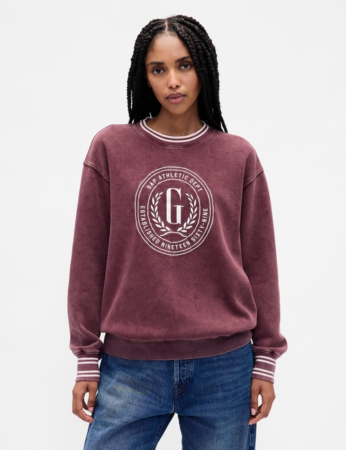 VintageSoft Oversized Logo Sweatshirt