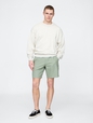 8" Linen-Cotton Shorts