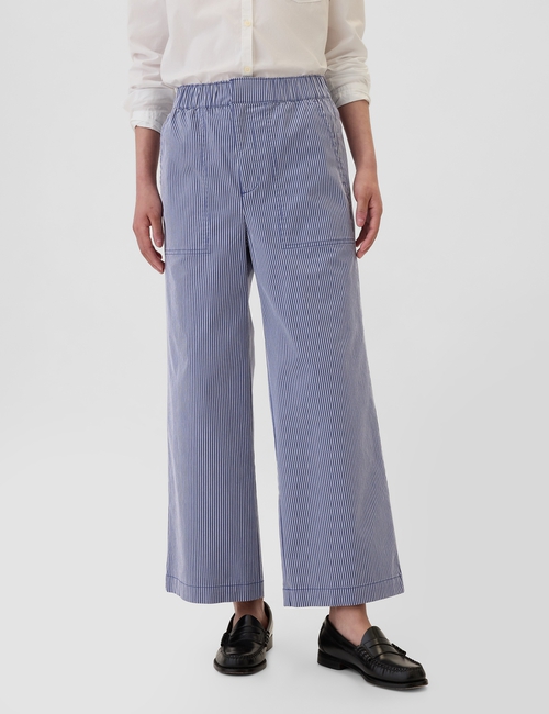 Mid Rise Easy Wide-Leg Khakis