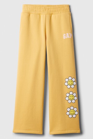 Kids Gap Logo Wide-Leg Sweatpants