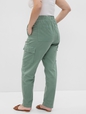 Mid Rise Twill Cargo Pants