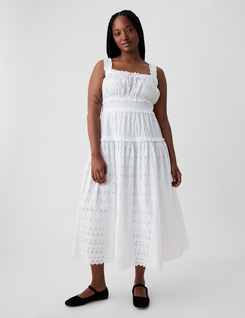 Gap × DÔEN Eyelet Midi Dress