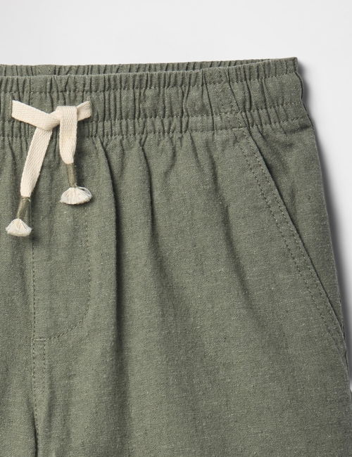Kids Relaxed Linen-Blend Pull-On Shorts
