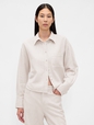 Linen-Cotton Oversized Shirt