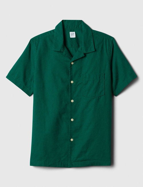 Kids Linen-Blend Vacay Shirt