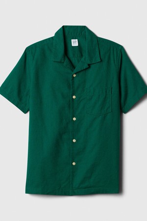 Kids Linen-Blend Vacay Shirt