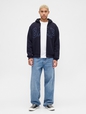 Relaxed Gap Logo Sherpa-Lined Zip Hoodie