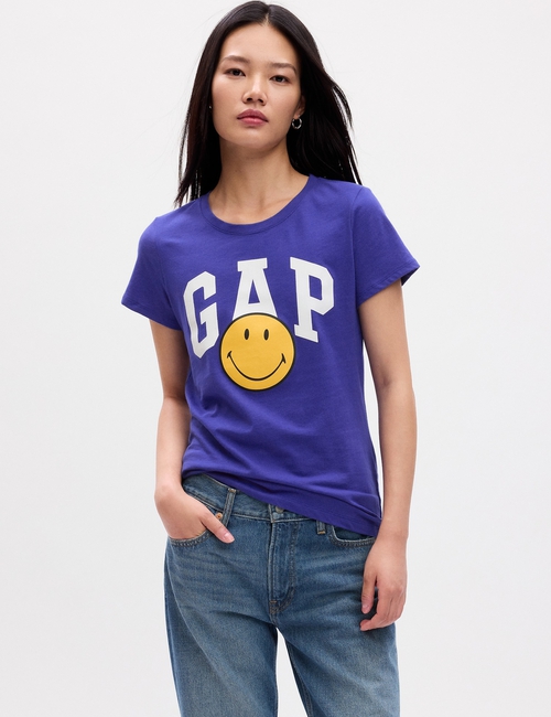 V-3PL - SMILEY GAP LOGO TEE