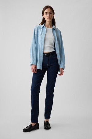 Mid Rise Vintage Slim Jeans