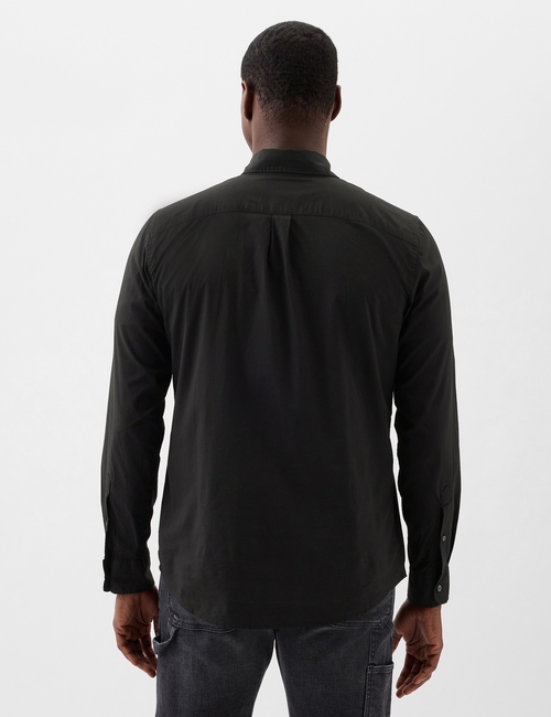 Stretch Poplin Shirt in Standard Fit