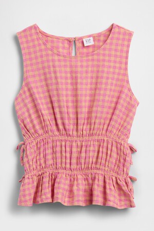 V-W SLVLS LINEN TOP