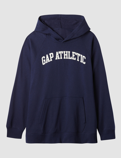 Logo Side Slit Hoodie