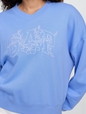 Vintage Soft French Terry Wedge V-Neck Sweatshirt