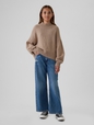 Kids CashSoft Oversized Mockneck Sweater