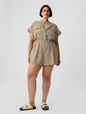 SS UTILITY ROMPER - LINEN