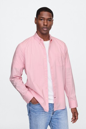 Stretch Poplin Shirt in Standard Fit