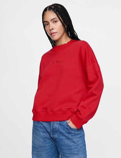 Vintage Soft Mockneck Logo Sweatshirt