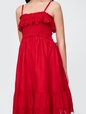 Kids Smocked Ruffle Midi Dress