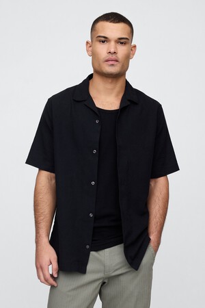 Linen-Blend Vacay Shirt in Standard Fit