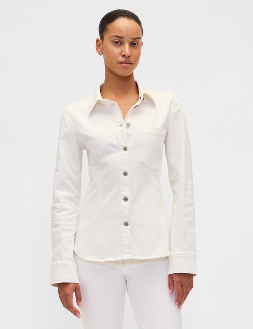 Cinched Denim Shirt