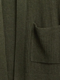 Relaxed Shaker-Stitch Open-Front Cardigan