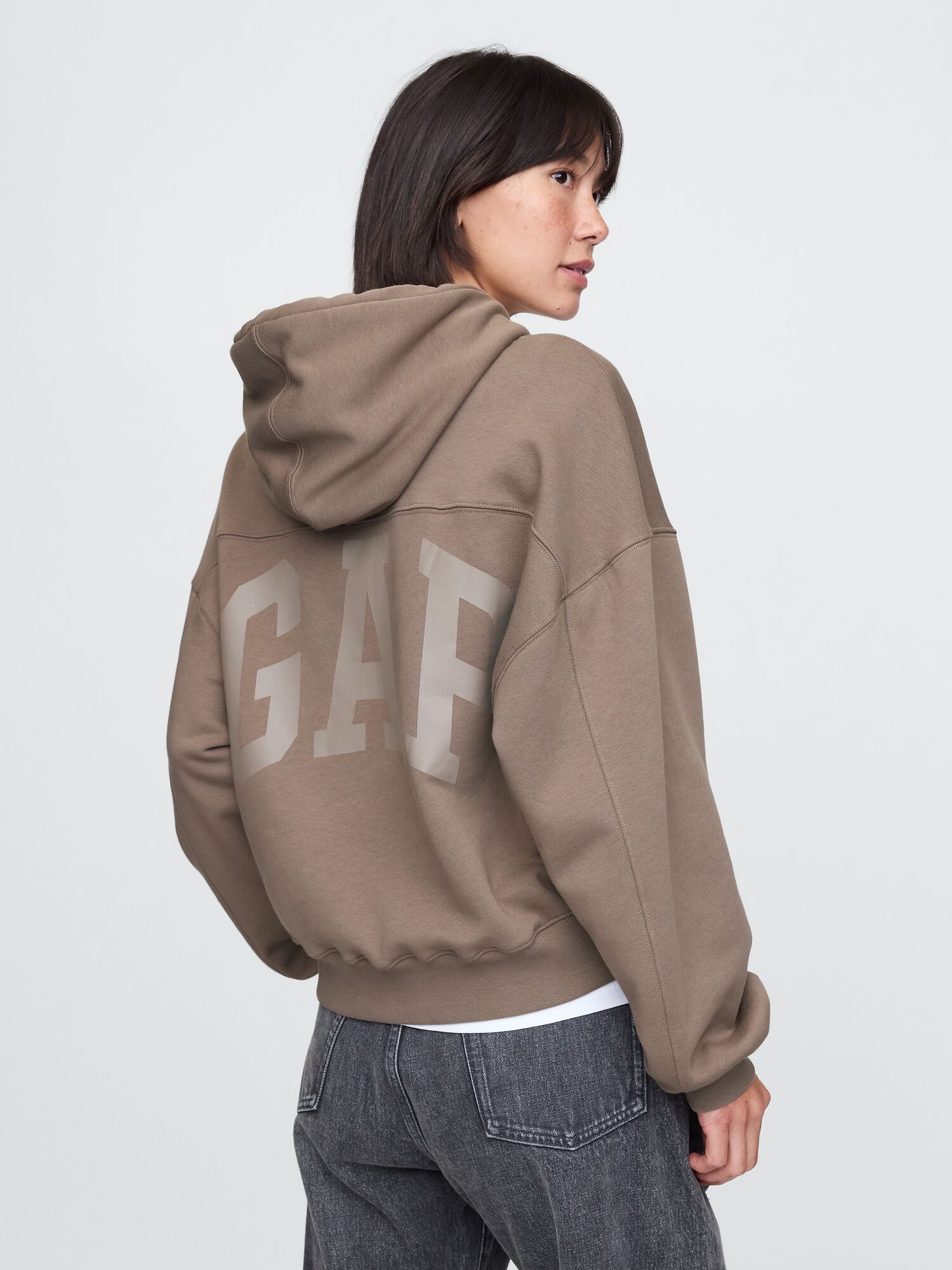 Vintage Soft Cropped Hoodie