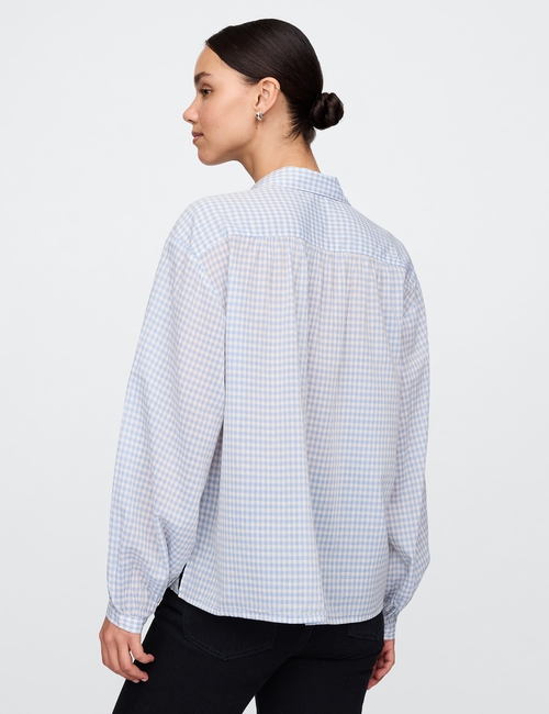 Relaxed Button-Front Shirt