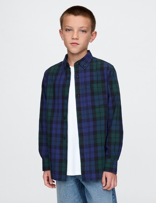 Kids Organic Cotton Poplin Shirt