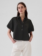 Organic Cotton Bubble Sleeve Shirt