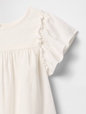 babyGap Linen-Blend Flutter Sleeve Top
