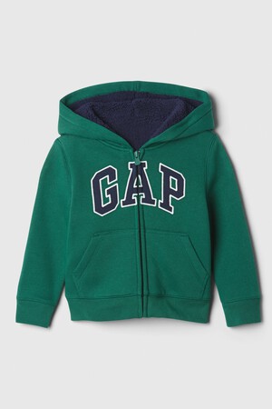 babyGap Logo Sherpa-Lined Zip Hoodie