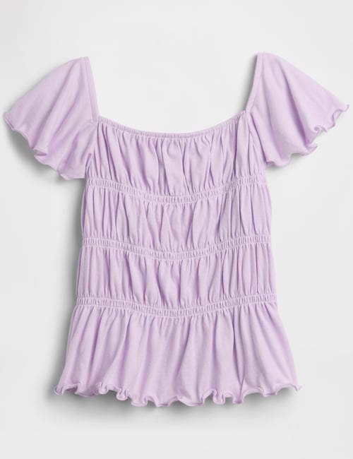 V-SS SMOCKED TOP