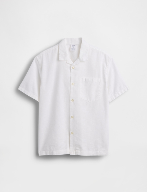 Kids Linen-Cotton Relaxed Vacay Shirt