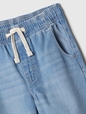 Kids High Rise Wide-Leg Pull-On Jeans