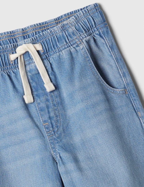 Kids High Rise Wide-Leg Pull-On Jeans