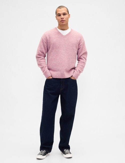 BRUSHED CROPPED VNECK