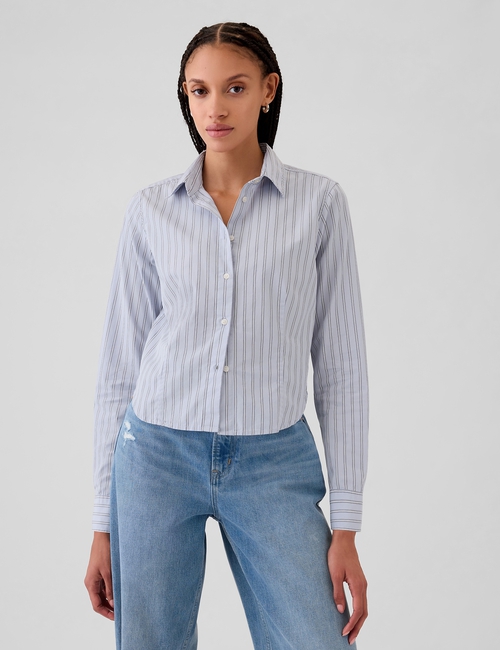 Organic Cotton Cropped Shirt