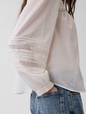 LS LACE PINTUCK TOP