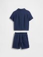 Baby & Toddler Crinkle Gauze Denim Outfit Set