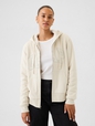 Relaxed Gap Logo Sherpa-Lined Zip Hoodie