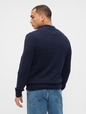 Mockneck Henley Sweater