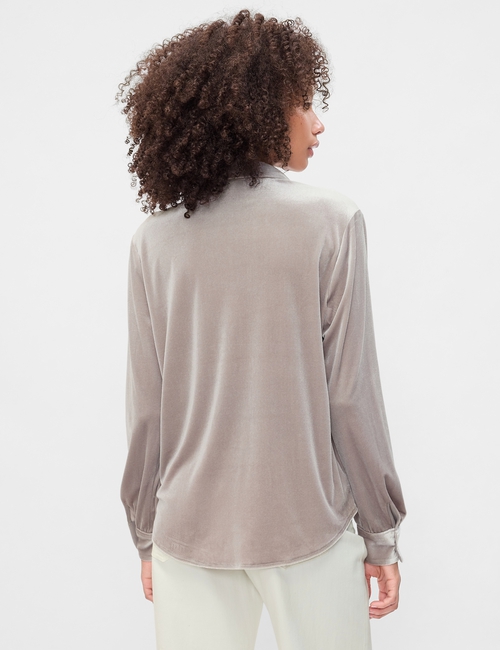 Recycled Relaxed Velvet Easy Shirt