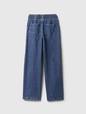 Kids Seamed Wide-Leg Pull-On Jeans