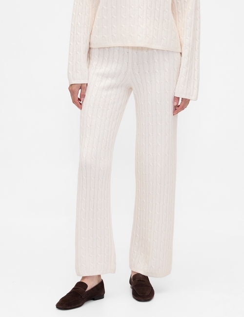 CASHSOFT CABLE PANT