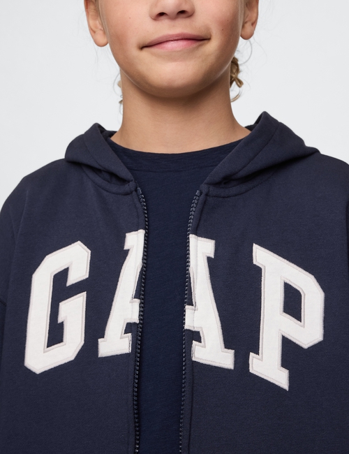 Kids Relaxed Gap Logo Zip Hoodie