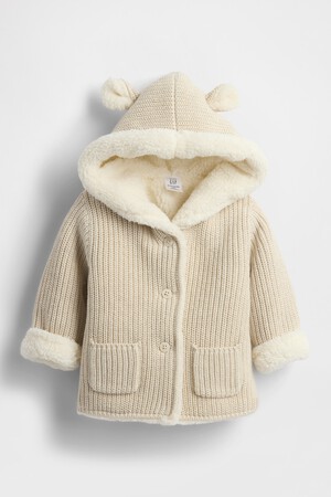 Baby Sherpa-Lined Cardigan