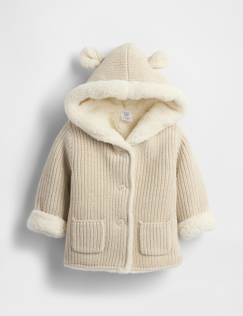 Baby Sherpa-Lined Cardigan