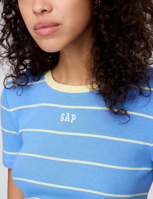 Modern Cropped Logo T-Shirt
